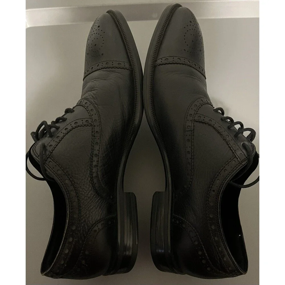 Kenneth Cole New York Futurepod Leather Lace-Up Oxford dress shoes black Size 9